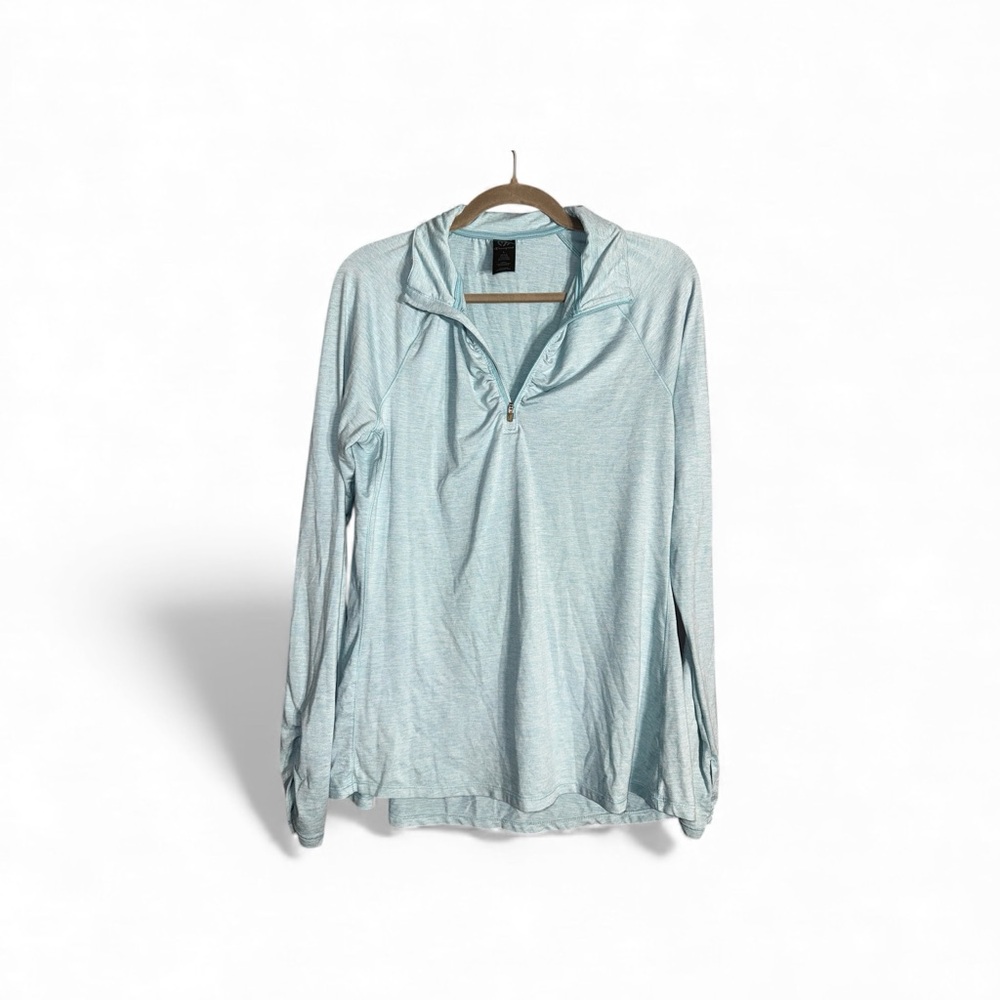 Champion Sky Blue Quarter Zip Pullover Large